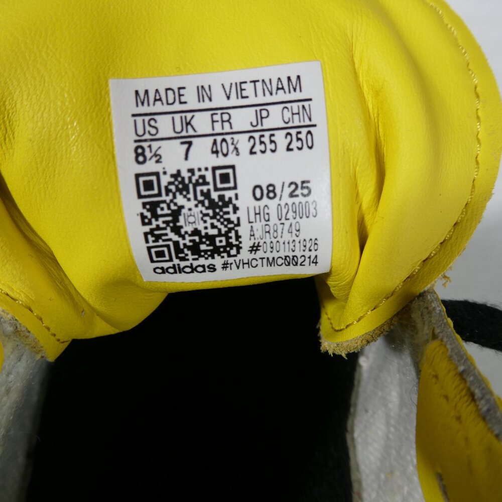 Adidas Women’s Samba JR8749 Size‎ 8.5 Yellow Black Leather Sneakers - Picture 10 of 13